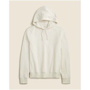 J. Crew Men's Hooded Textured Sweater-Tee Size Medium Cream